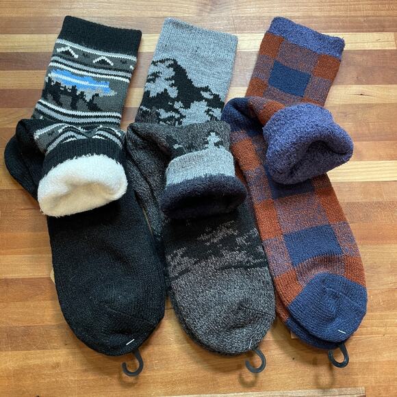 Cozy cabin men’s crew socks set of 3 size large (8-12.5) - Picture 7 of 9